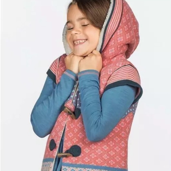 Matilda Jane Make Believe Warm Hugs Hoodie Vest Size 6 Holiday - Picture 1 of 6